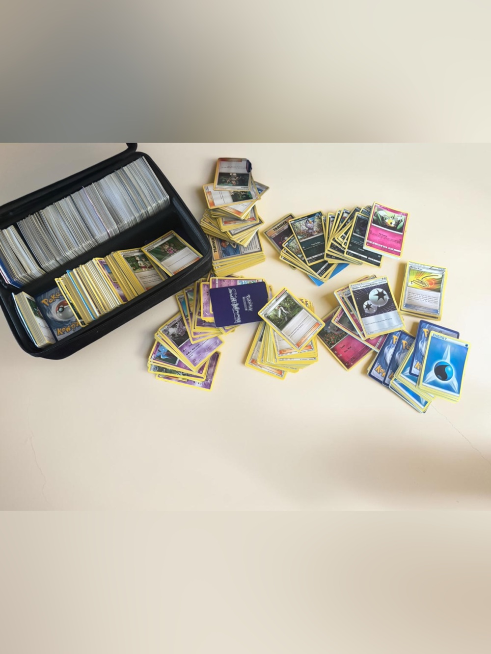 Pokemon Card Lot 1500+ Cards 2015-2017 Collection Bulk w/ Storage Case